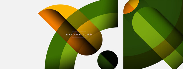 Trendy shapes, color minimal design composition, lines and shadows for wallpaper banner background or landing page