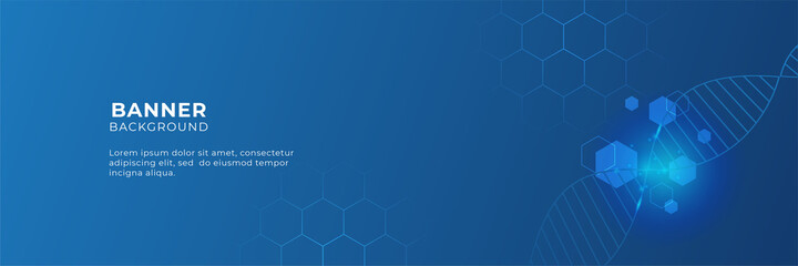 Vector banner design circuit board. Illustration Abstract modern futuristic, engineering, technology background. Futuristic digital science technology concept for web banner template or brochure