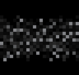 Abstract black and grey pixel background.