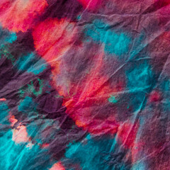 Traditional Tie Dye Pattern. Tie Spiral