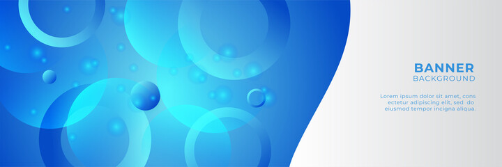 Modern abstract gradient dark navy blue technology banner background