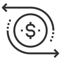 DIGITAL MONEY LINE ICON 