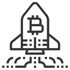 FINANCIAL FUTURE LINE ICON 