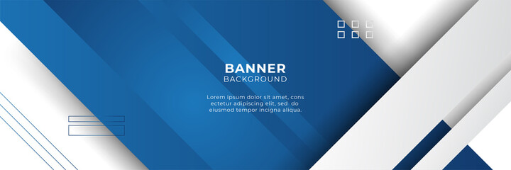 Modern abstract gradient dark navy blue technology banner background