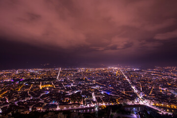 Grenoble at night