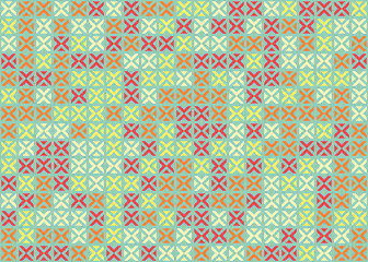 Abstract Geometric Pattern generative computational art illustration