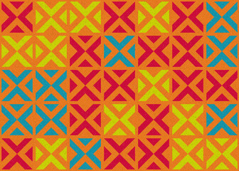 Abstract Geometric Pattern generative computational art illustration