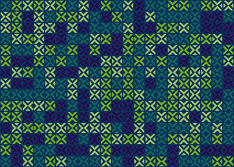 Abstract Geometric Pattern generative computational art illustration