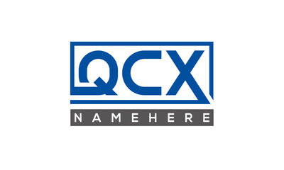 QCX creative three letters logo	