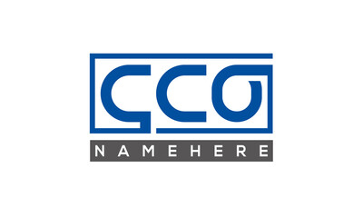 CCO creative three letters logo	