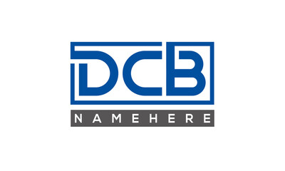 DCB creative three letters logo	