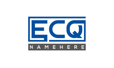 ECQ creative three letters logo