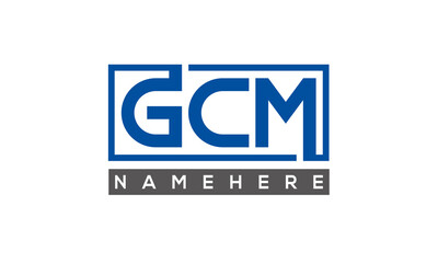 GCM creative three letters logo
