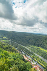 beautiful summer view of nature in bavaria city kelheim
