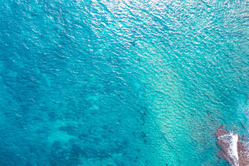 Aerial view of the ocean surface