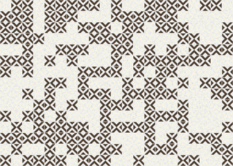Fototapeta premium Abstract Geometric Pattern generative computational art illustration
