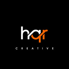 HQR Letter Initial Logo Design Template Vector Illustration
