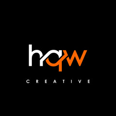 Naklejka premium HQW Letter Initial Logo Design Template Vector Illustration