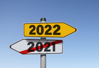 Jahreswechsel, 2021, 2022, Wegweiser