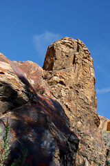 stone wall in the mountains