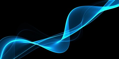 Color light blue abstract transparent gradient waves design
