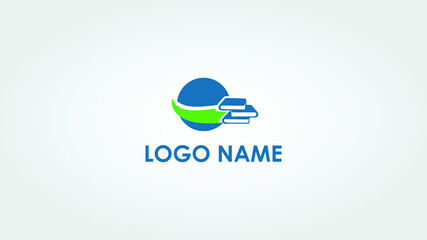 books with globe vector logo design, Books and Globe vector, global Library
