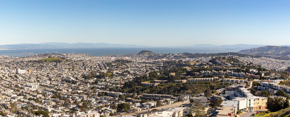 view to skyline of San Francisco