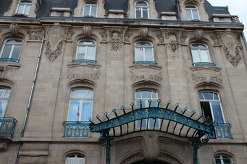 art nouveau building (chamber of commerce) in nancy in lorraine (france) 