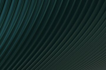 green Abstract wall wave architecture abstract background 3d rendering ,green background for presentation