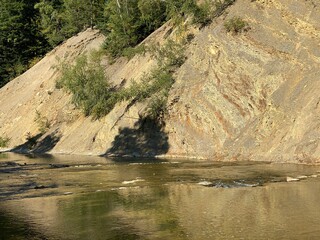 Olza Wall at the gorge of the Wislok River