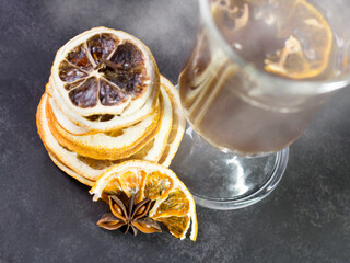 A set of ingredients for mulled wine