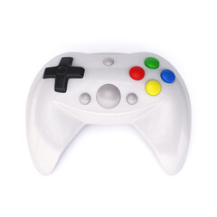 Gamepad 3d icon on white background 3d rendering