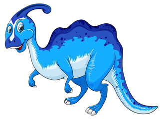 A Parasaurus dinosaur cartoon character