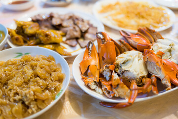 Homemade dinner with Hong Kong style dishes