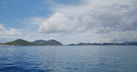 Clear blue sky and the sea