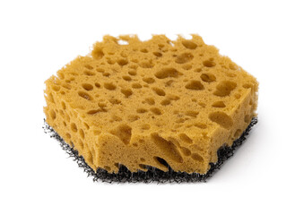 Sponge for dish cleaning isolated on white background