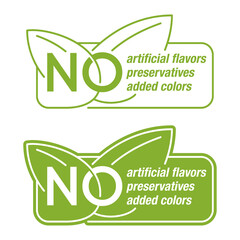 No preservatives, artificial flavors, added colors