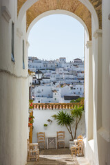 Vejer de la Frontera. Beautiful scene of this white town of Cadiz in Andalusia, Spain © lrpizarro