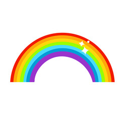 colorful rainbow. Vector clip art