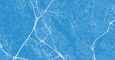 Urban vector city map of Sollentuna, Sweden, Europe