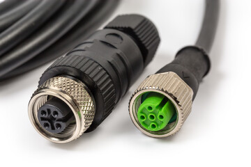Two different electric sockets on the cable end and separately