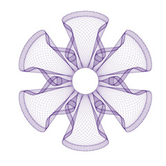 Watermark.Watermark pattern , Watermark banknote pattern. Banknotes check guilloche lines texture, secure waves patterns and passport paper. Currency banknote guilloche, security certificate watermark