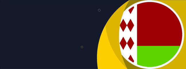 Fototapeta premium Belarus Flag Banner