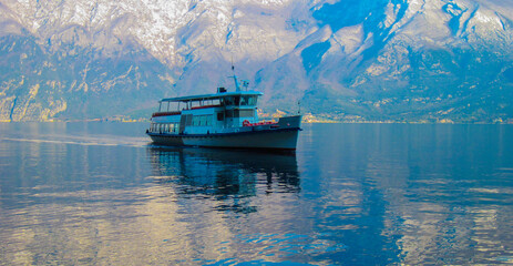 Boat on Lake Garda Italy