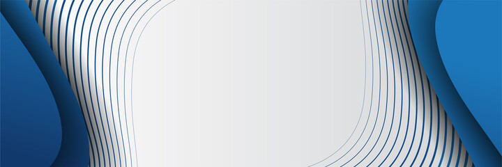 Conference vector template. Abstract dotted blue background for IT conference invitation, business meeting. Banner for social media announcement