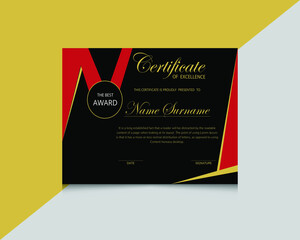 Award certificate| appreciation certificate | achievement certificate template 