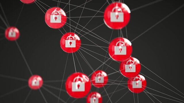 4k Video Cyber Security Concept. Prores 4444