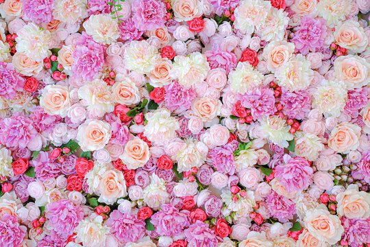 ピンクのお花のアレンジメント