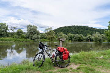 bicycle near the river
