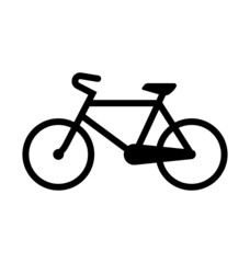 simple classic bike bicycle symbol icon